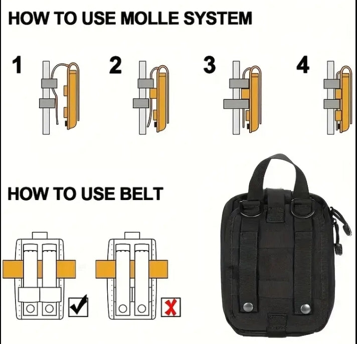 Модулна чанта за аптечка (зелена)