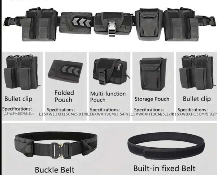 Тактически модулен колан (Черен)