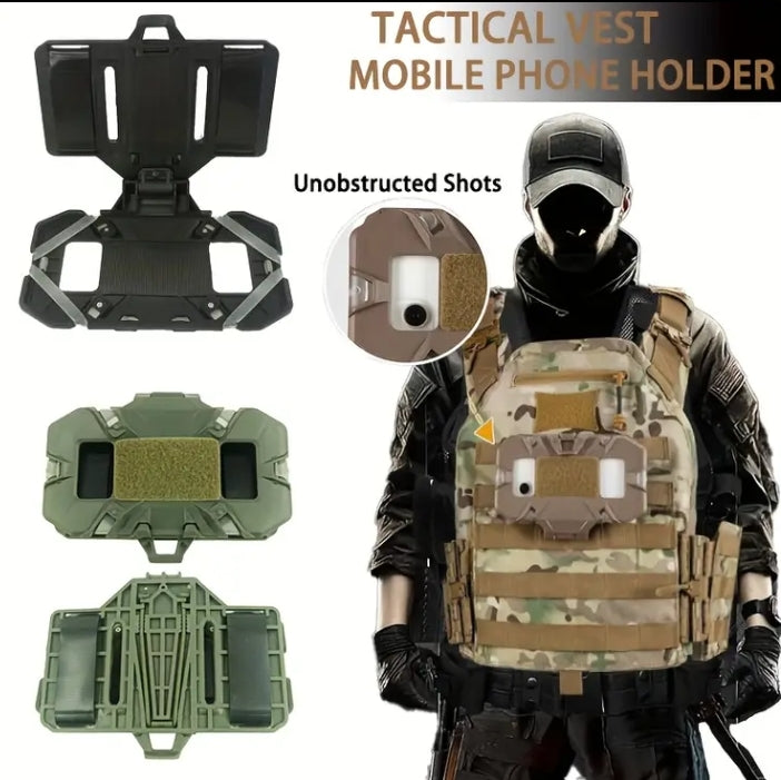 Тактическа поставка за телефон към жилетка